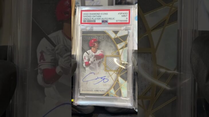 「ebay Authenticity Guarantee」2022 DIAMOND ICONS SHOHEI OHTANI 球衣簽名 /10