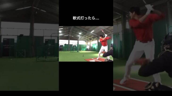 大谷翔平が軟式を打ったら凄かった#プロ野球 #おすすめ #おもしろ #funny #shorts