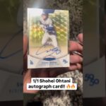 1/1 SHOHEI OHTANI AUTOGRAPH!! 🔥🤯 Superfractor auto found in a pack of Topps 50/50!! ✍️