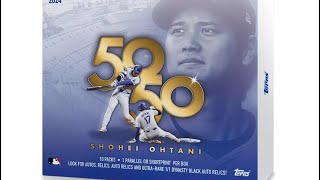 2024 Topps 50/50: Shohei Ohtani Sealed 10 Pack Box