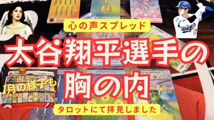 【祝】大谷翔平選手の現時点（2024/12/29）での心の動きと2025年1月の様子をタロットにて展開いたしました。