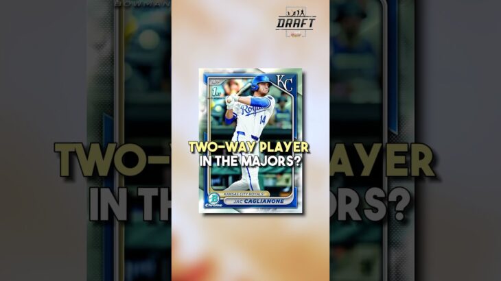 Is This Guy The Next Shohei Ohtani? #jaccaglianone #kansascityroyals #bowmandraft #baseballcards