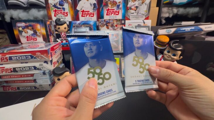 New 50/50 Shohei Ohtani Packs! Ripping 2 Packs Looking For Autos, Relics Or Patch/Autos!!!