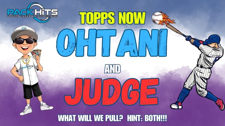 PACKHITS: ToppsNOW Shohei Ohtani & Aaron Judge MVP Baseball Cards.  Can we pull an auto Or Parallel?