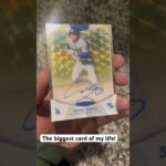 Pulling a 1 of 1 card from the Topps Shohei Ohtani 50/50 set!! INSANE 🔥🤩