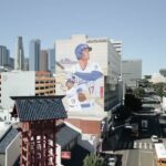 Robert Vargas Graffiti Mural (Fernando Valenzuela & Shohei Ohtani)