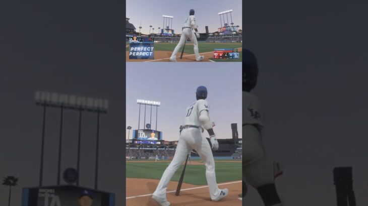 SHOHEI OHTANI’s two-run home run. MLB The Show 24