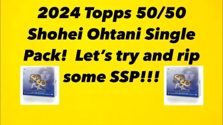 Shohei Ohtani 2024 Topps 50/50-Single Pack x 5. Looking for cardboard gold