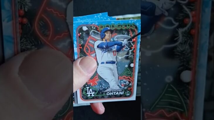 Shohei Ohtani 2024 Topps Holiday. Win this card and more in the full video.