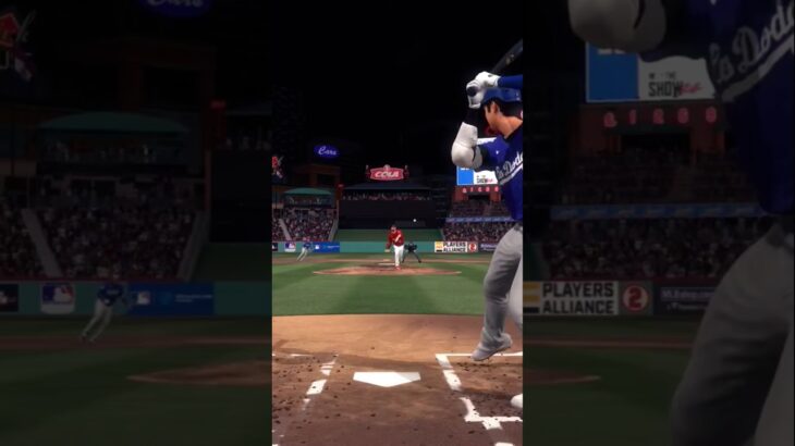 Shohei Ohtani 3 Runs Home Run #baseball #mlb #ps5 #sports #shorts #mlbtheshow #gaming #dodgers