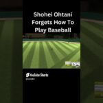 Shohei Ohtani Forgets How To Play Baseball 😂#shorts #shoheiohtani