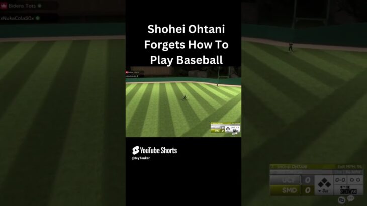 Shohei Ohtani Forgets How To Play Baseball 😂#shorts #shoheiohtani