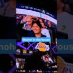 Shohei Ohtani Waves Courtside at Lakers Game! 👀🙌 #shoheiohtani #ohtani #shotime #dodgers #mlb #nba