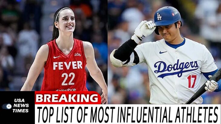 Shohei Ohtani and Caitlin Clark top list of most influential athletes