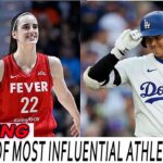 Shohei Ohtani and Caitlin Clark top list of most influential athletes