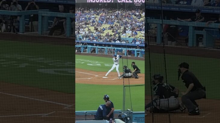 Shohei Ohtani at bat on July 2nd, 2024 ..A double !! #dodgers #shoheiohtani