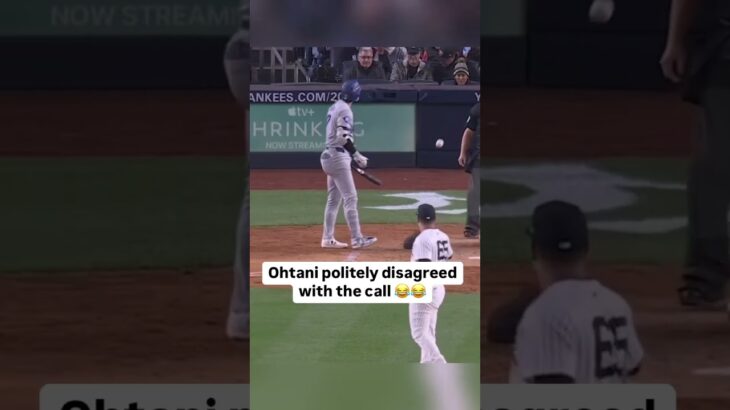 Shohei Ohtani politely disagreed with that call 😅😅😅😅😅😅