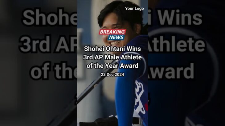 Shohei Ohtani wins 3rd AP Male Athlete of the Year Award #news #usa #us #world #trandingnews #shorts