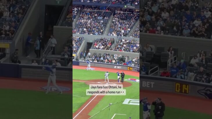 Superstar Shohei Ohtani gets boo’D by Toronto Blue Jays fans he responds with a HOMERUN HA HA 😛😛😛