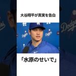 大谷翔平が水原一平について真実を語る！#大谷翔平 #mlb #プロ野球