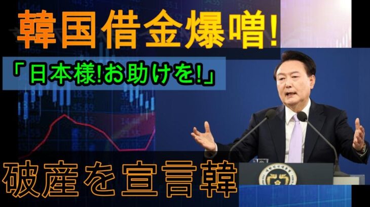 【絶望】韓国の借金が拡大中！日本は完全無視で破産宣告か？【ゆっくり解説】…