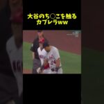 大谷の股間を触るカブレラww #メジャー #野球 #大谷翔平