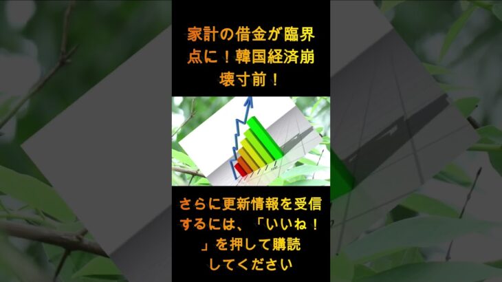 【ゆっくり解説】家計負債が臨界点！韓国経済崩壊寸前！日本が拒否したら韓国は破滅する！韓国大騒ぎｗ 1