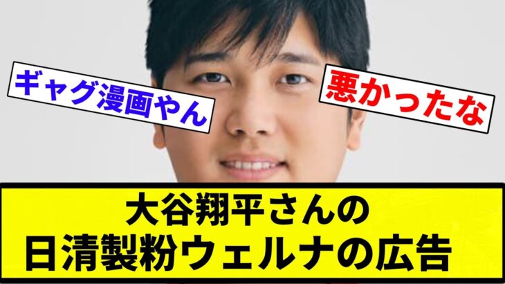 【でかすぎて草】大谷翔平さんの日清製粉ウェルナの広告【プロ野球反応集】【2chスレ】【なんG】