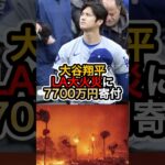 【大谷翔平】ＬＡ大火災に7700万円寄付‼️#大谷翔平 #大谷 #shoheiohtani #ドジャース