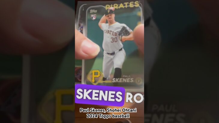 Paul Skenes, Shohei Ohtani 2024 Topps baseball #shoheiohtani #paulskenes #topps #mlb #baseballplayer