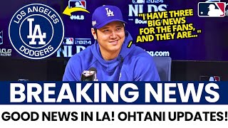 URGENT! 3 BIG NEWS FOR THE DODGERS ABOUT SHOHEI OHTANI! WATCH NOW! LOS ANGELES DODGERS NEWS