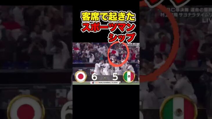 WBC日本とメキシコの客席で起きたスポーツマンシップが話題に #wbc #メキシコ #日本 #村上宗隆 #大谷 #大谷翔平 #山川穂高 #ohtani #shoheiotani