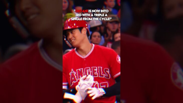 When Shohei Ohtani Hit For The Cycle For The First Time 🤯#shorts