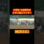 小学生 #大谷翔平 の魔球スイーパー？