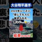 【神】大谷翔平 2024年シーズン裏切られた結果　#shorts #大谷翔平 #野球 #ドジャース