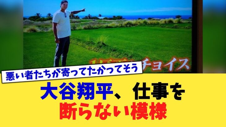 大谷翔平、仕事を断らない模様【なんJ プロ野球反応集】【2chスレ】【5chスレ】