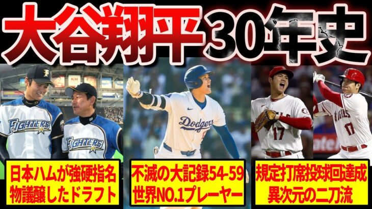 【前人未到】世界NO.1プレーヤー大谷翔平の30年間