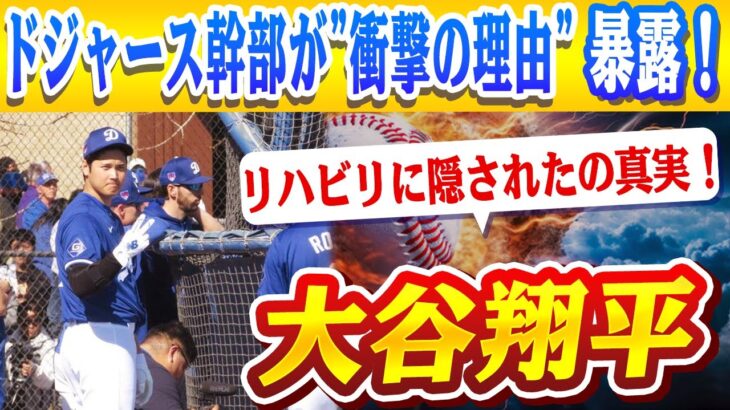 🔴🔴  大谷翔平のリハビリに隠された驚きの真実！ドジャース幹部が漏らした”規格外”の理由！佐々木朗希の結婚発表に大谷＆山本も仰天！ロバーツ監督「WHAT!?」…米メディアも騒然！