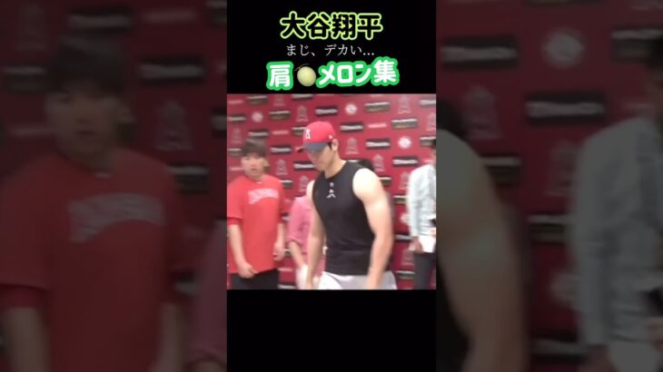 大谷翔平の肩がメロンすぎる…🍈 #shorts #大谷翔平 #野球