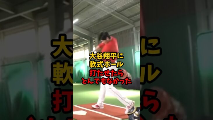 【衝撃】大谷翔平に軟式ボール打たせたらとんでもなかった