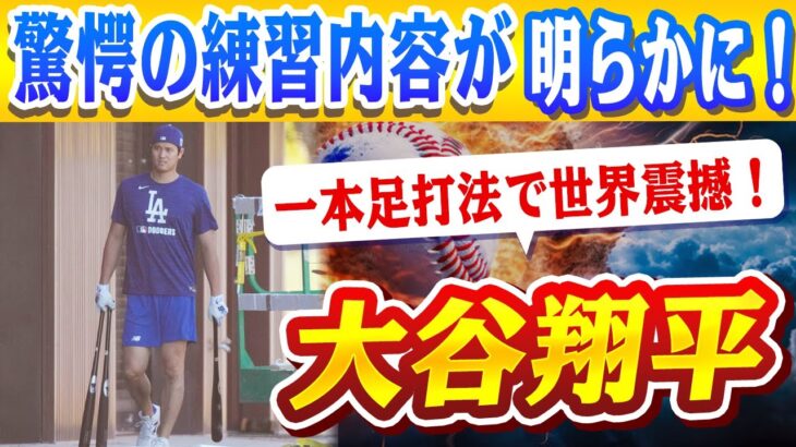 🔴🔴大谷翔平、一本足打法で世界震撼！“走・投・打”で見せる新たな進化に誰もが驚愕！驚愕の練習内容が明らかに！大谷フィーバーが限界突破！ドジャースキャンプ異常事態で有料化検討へ！【ドジャース/山本由伸】