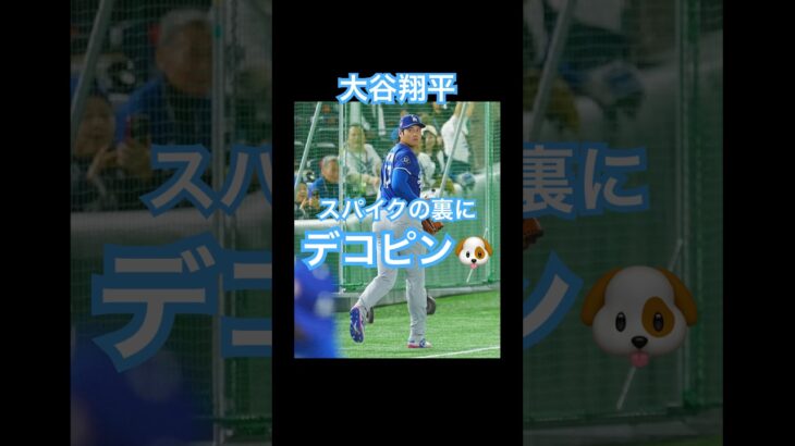 【㊗️100万再生】大谷翔平、新スパイクの裏にデコピンが！ #大谷翔平 #ドジャース #大谷 #デコピン #真美子夫人 #佐々木朗希 #山本由伸 #MLB #ホームラン