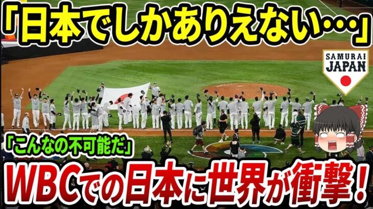 【海外の反応】「こんなの日本でしかありえない！」WBCで日本人が見せた驚愕の光景に世界中が茫然･･･