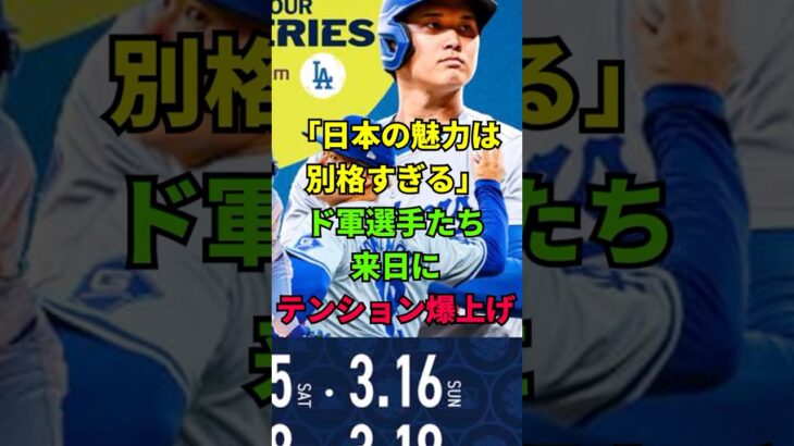 「日本の魅力は別格すぎる」ドジャースの選手たちが来日にテンション爆上げ