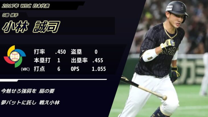 2017年 WBC 日本代表 1-9（WBC2017 Japan Lineup）