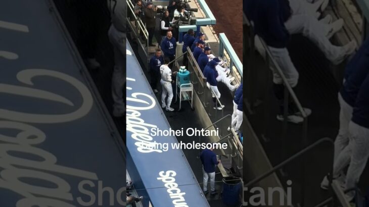 大谷翔平、日頃の行いが良いからホームランを打てます！☺️
