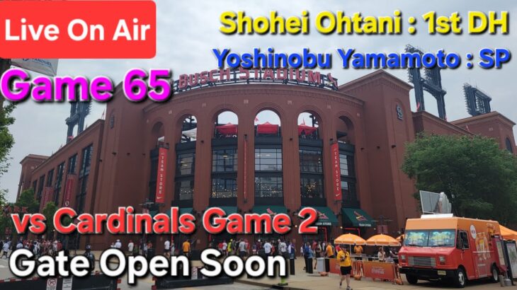 【ライブ配信】対セントルイス・カージナルス〜シリーズ2戦目〜大谷翔平選手は1番DHで出場⚾️山本由伸投手は先発投手で出場⚾️まもなくゲートオープン⚾️Shinsuke Handyman がライブ配信中