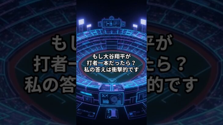 大谷翔平がもし打者一本だったら…？AIが予測した「ありえない記録」がヤバすぎた。 #short