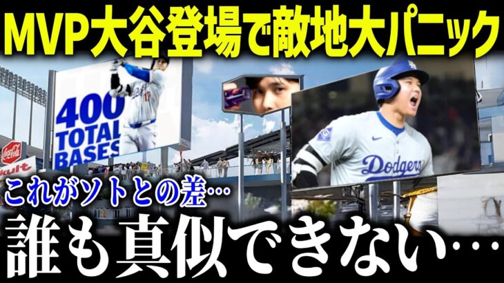 大谷翔平が敵地登場で大混乱！「ソトには真似できない…」今年のドジャース観客の動員数と影響力に全米衝撃【海外の反応/MLB/メジャー/野球】