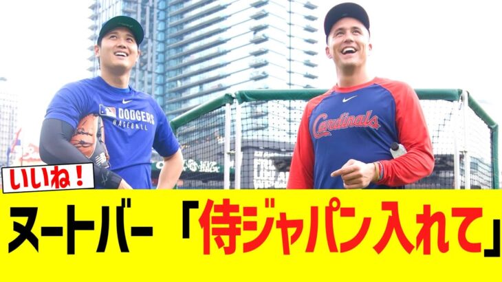 ヌートバー「WBC、侍ジャパンで出たい！！」
